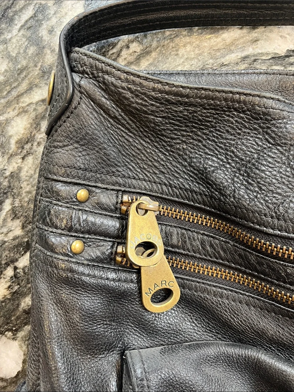 Marc by Marc Jacobs Genuine Leather Faridah hobo shoulder bag